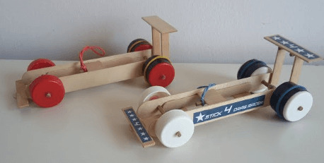 Exciting & Innovative Race Car Toy Craft To Make With Kids - Forming a Car from Popsicle Sticks