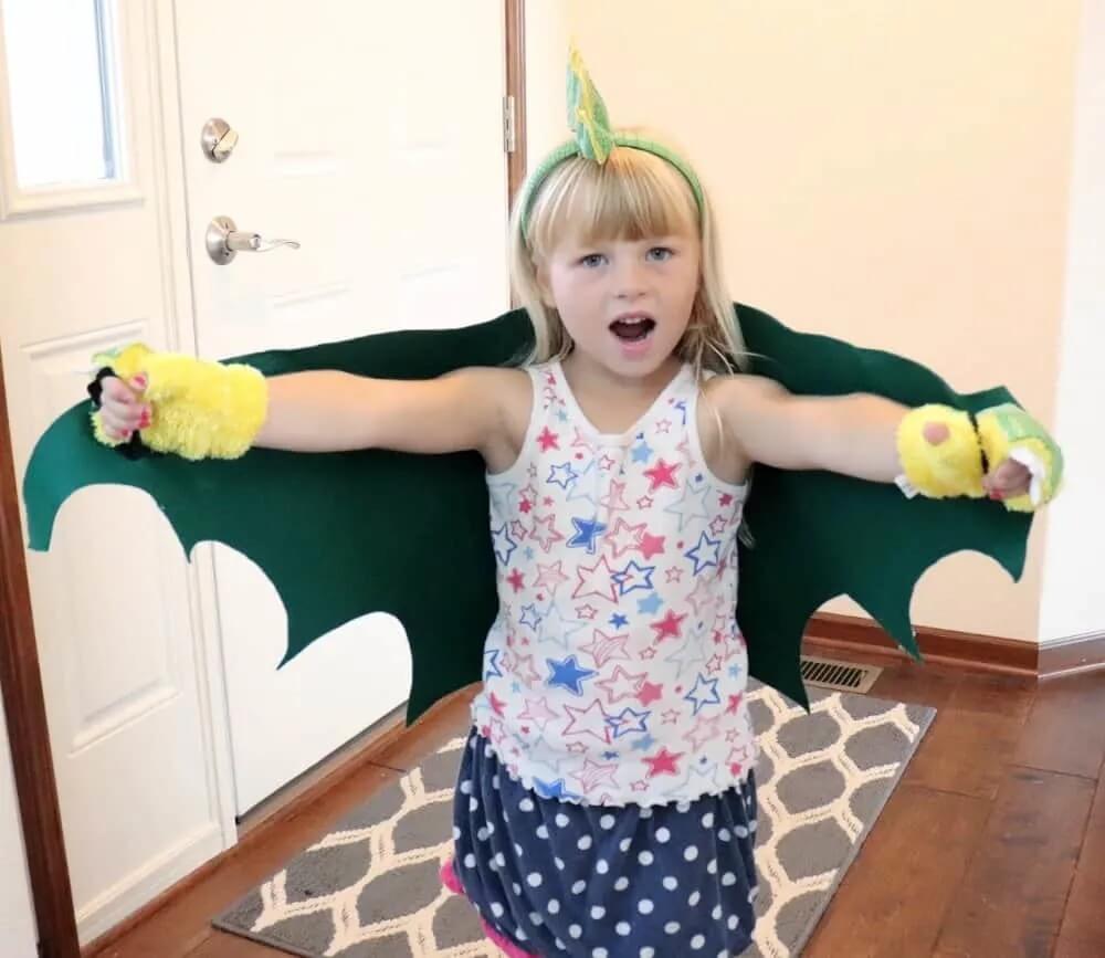 Felt Dragon Costume Idea For Kids - Designing a Dragon Costume in your own home 