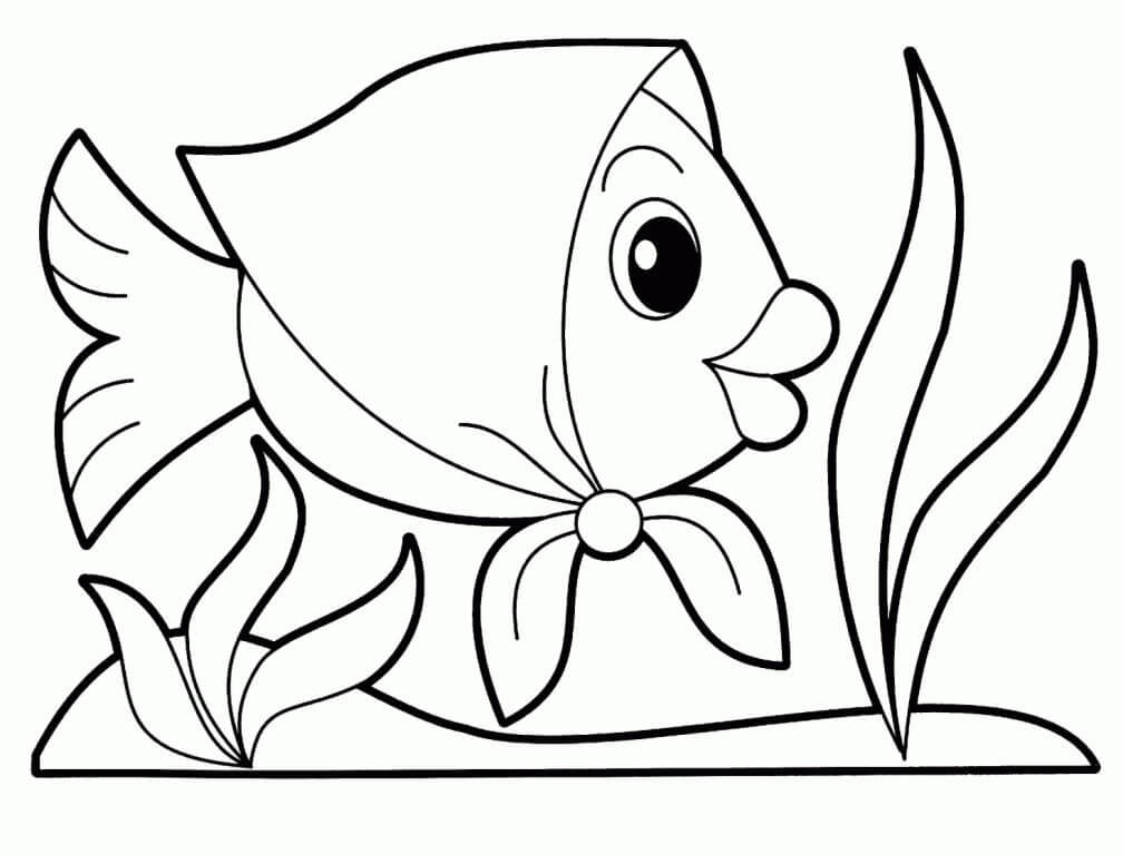 Fish Sea Animal - Attractive Drawing Idea For Kids - Kids can draw animals and colour them in with these printables