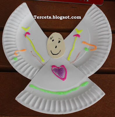 Guardian Angels Paper Plate Craft For Preschoolers - Crafting Angels with Little Ones This Christmas