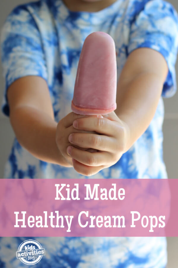Healthy Cream Pops Dessert Recipe To Make For Kids - Recipes To Create With Little Ones - Desserts and Drinks