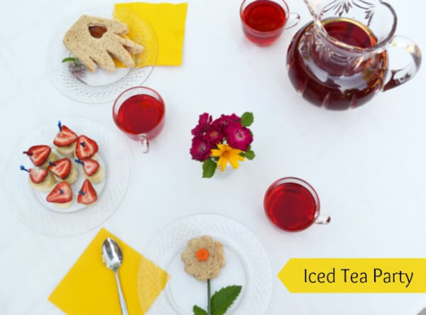 Homemade Iced Tea Party Recipe Idea For Mom - Desserts and Beverages To Create With Children