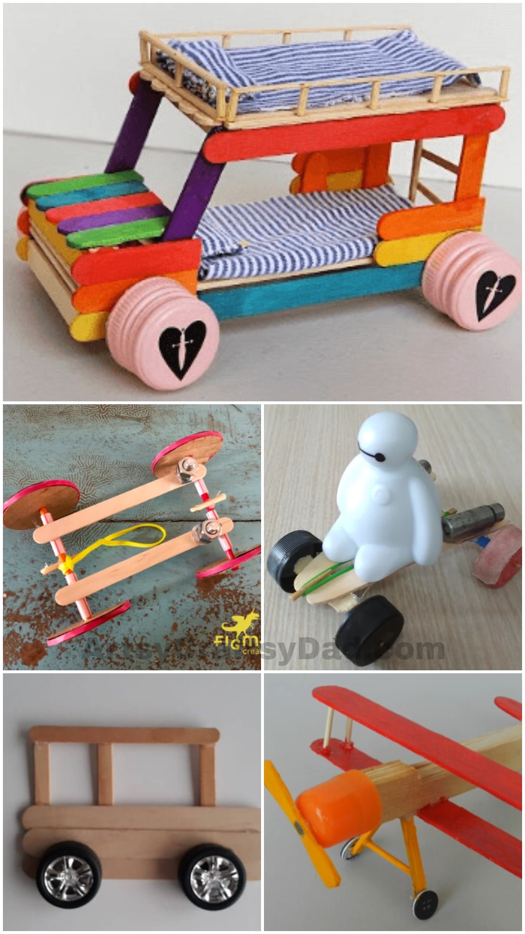 How to Make a Car With Popsicle Sticks