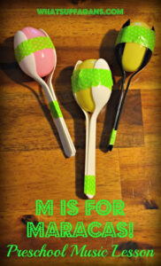 M is For Maracas Letter Instrument Activity For Preschoolers