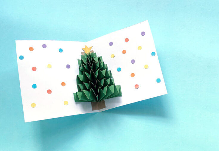 Make Your Own 3D Pop-Up Christmas Card Idea For Kids - Adorable Handmade Cards Ideas for Children to Create