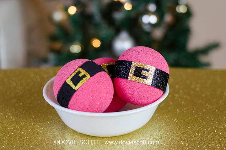 Make Your Own Attractive Santa Bath Bombs Recipe For Christmas - Crafting your own bath bombs for the kids this festive season