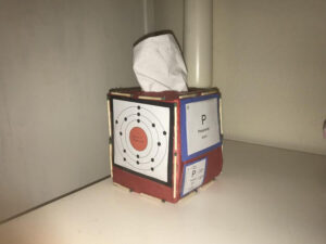Periodic Table Made On Tissue Box for Science Project