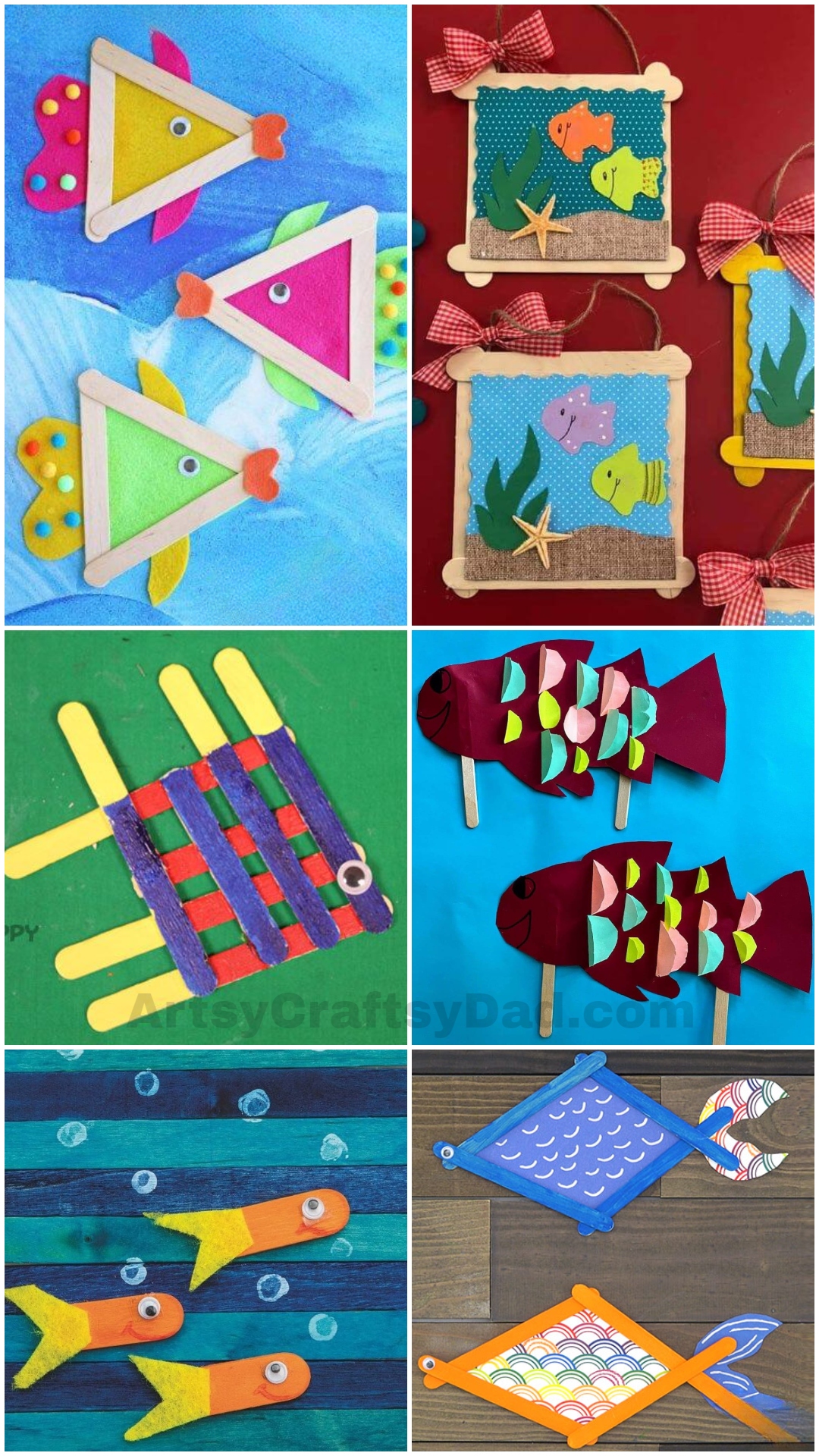  Popsicle Stick Fish Craft at Home