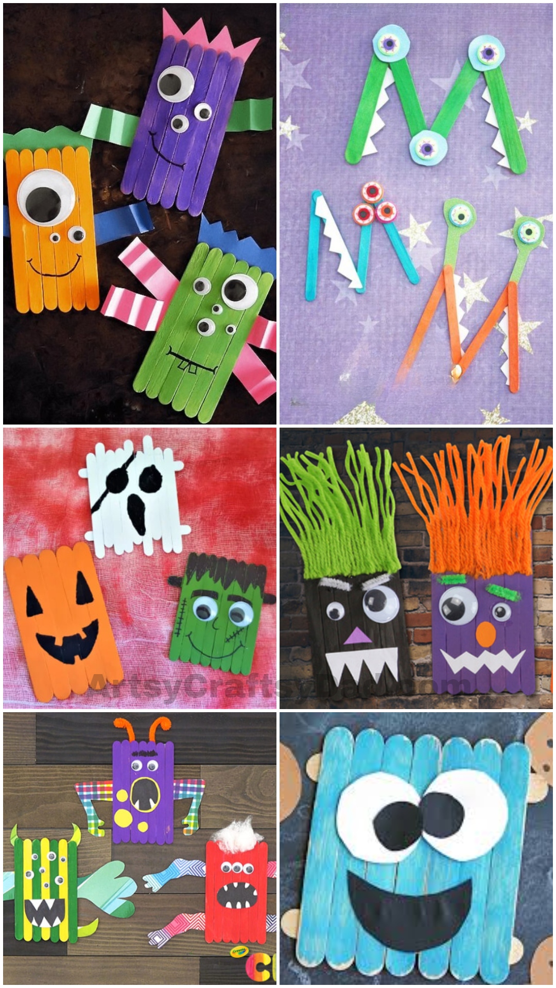 Popsicle Stick Monsters: Fun Craft Stick Toys