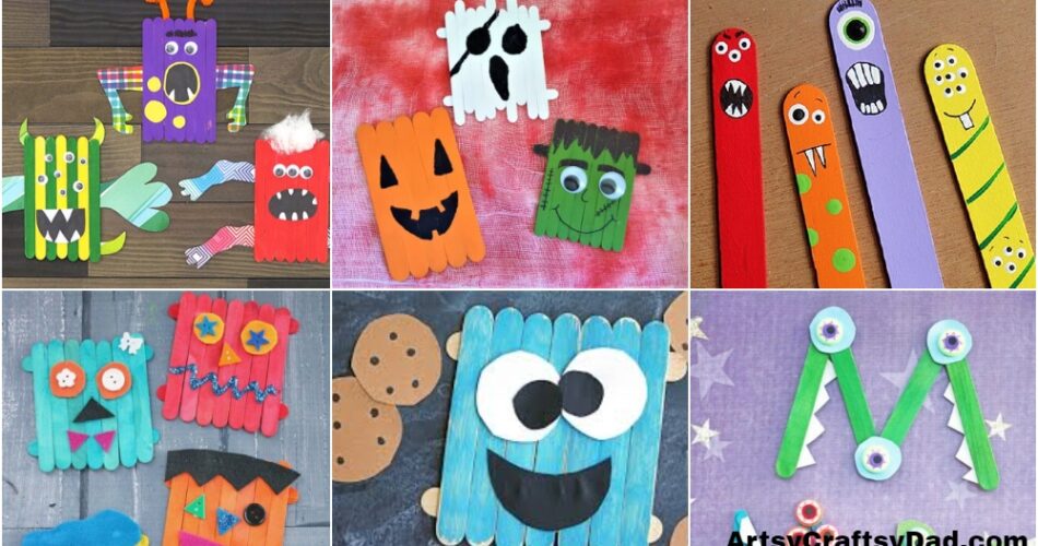 Popsicle Stick Monsters: Fun Craft Stick Toys
