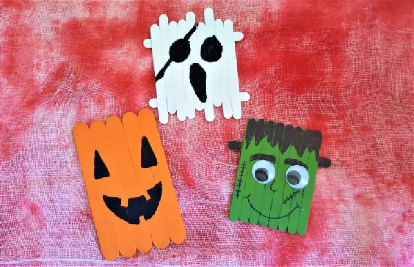 Scary & Easy Popsicle Stick Monster Crafts For Halloween - Creating Toy Monsters with Ice Pop Sticks: A Rewarding Task with Stick Crafts 