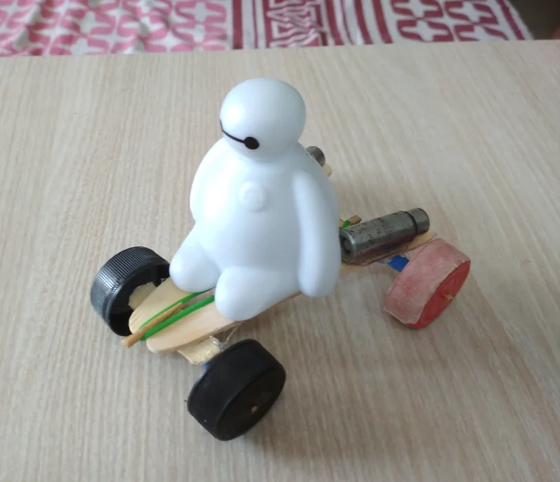 Simple Pull-Back Toy Car Craft Project For Kids To Make At Home - Constructing a Car From Popsicle Sticks 