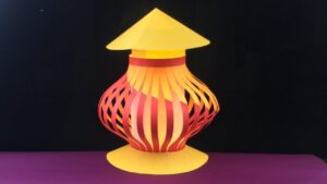 Simple Way to Make Spiral Lantern Decoration Craft At Home For Festivals