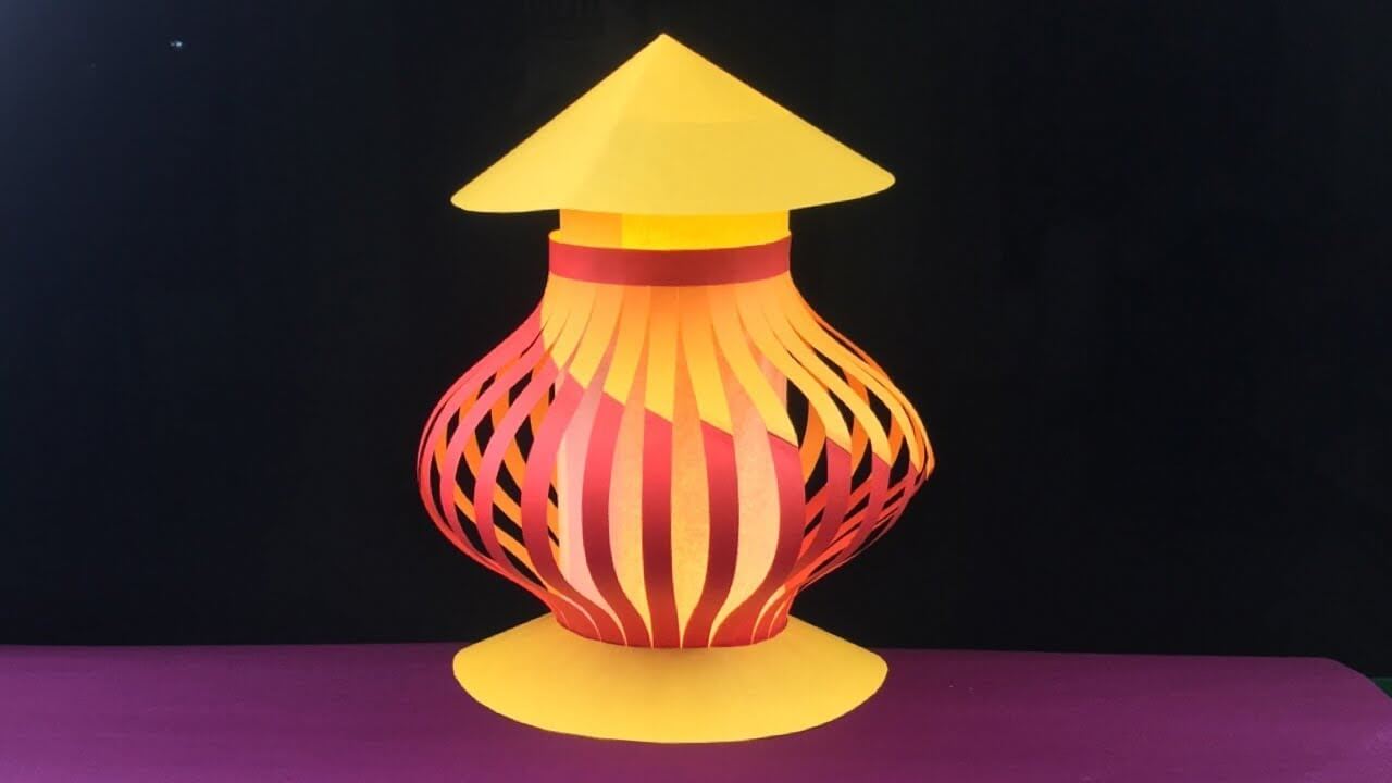 Simple Way to Make Spiral Lantern Decoration Craft At Home For Festivals - Generating Paper Lanterns Without Difficulty For Diwali & Christmas