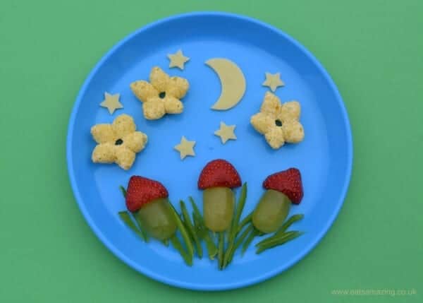 Simple Sky-Themed Snack Food Decoration Idea For Babies-Enhancing Cuisine for Special Celebrations