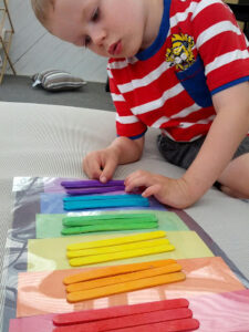 Xylophone Color Matching Craft Activity With Colorful Popsicle Sticks For Preschoolers-