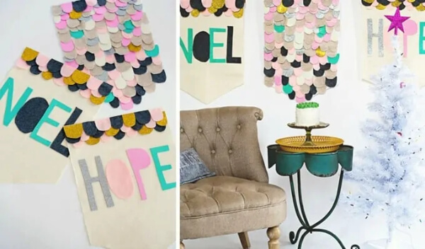  Simple To Make Felt Hanging Christmas Craft