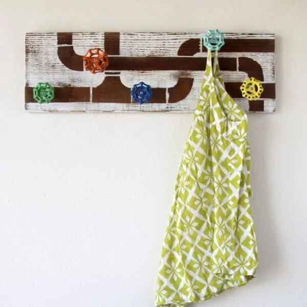 How To Make Faucet Handle Coat Rack For Home Decoration