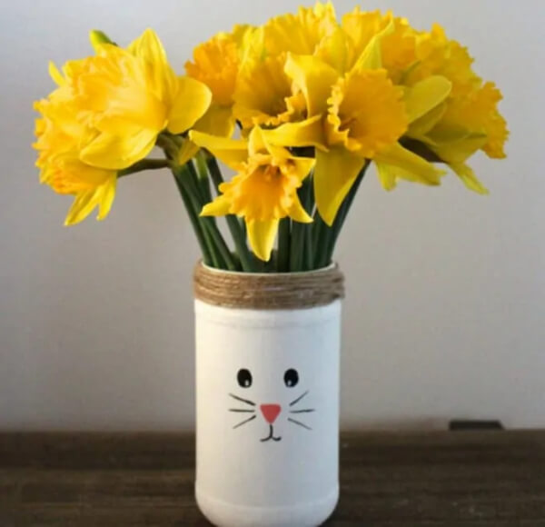 DIY Rabbit Flower Vase Craft Ideas