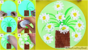 Fruit Foam Net Flower Pot Craft Hack Tutorial