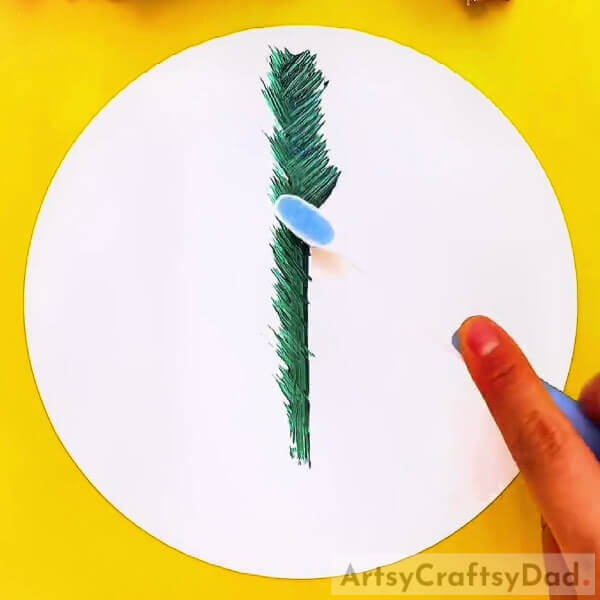 Making A Peacock's Feather- Crafting a peacock stamp painting with a few helpful tricks 