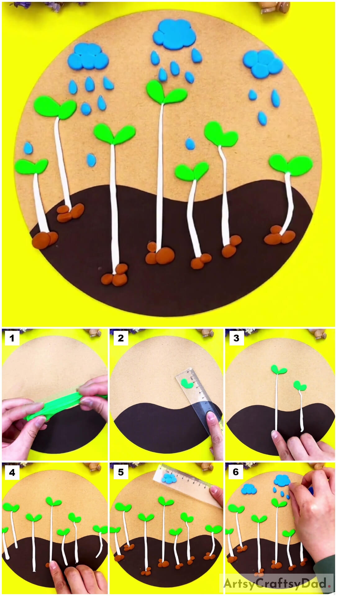 Seed Germinating Clay Craft Tutorial For Kids