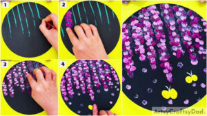 Wistera Finger Painting Artwork Tutorial For Kids