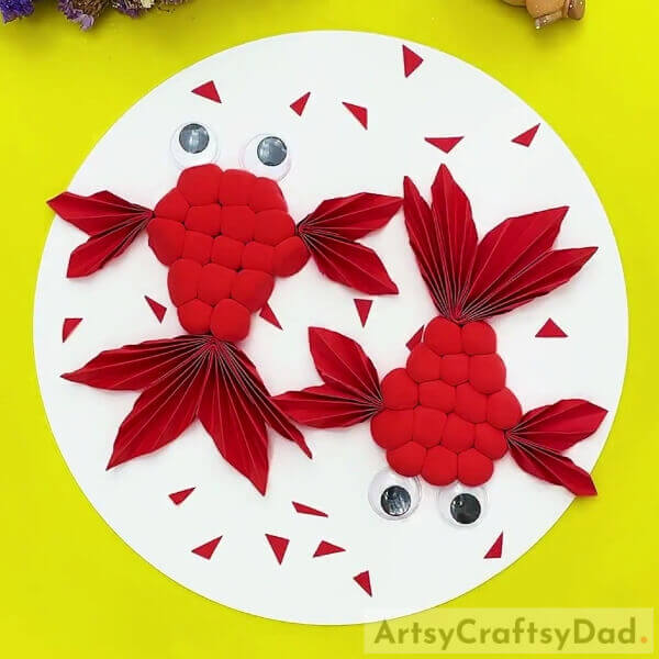 Yay! Your Clay And Paper Fish Is Ready!-Constructing Red Fish from Clay and Paper