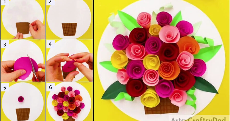 3D Paper Roses: Flower Pot Craft Tutorial