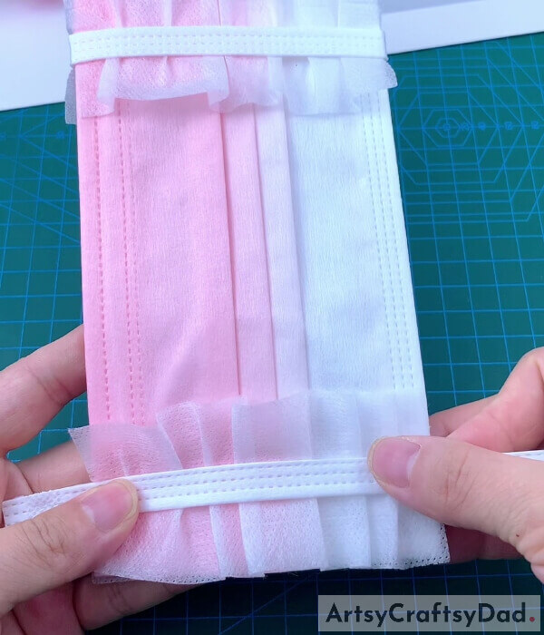 Creating And Pasting One More Thin Layer Of Mask- Get the details on making a pouch for a surgical mask. 