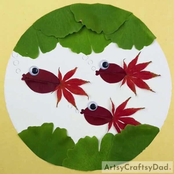 Cute Leaf Fish Swimming Underwater Craft - Tutorial - Building a Fish with Leaves Underwater Tutorial