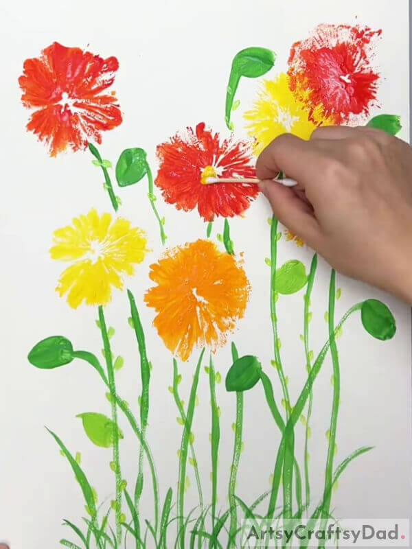 Detailing Stems And Making Grass- A Guide to Crafting Polythene Images with Blooms for Kids