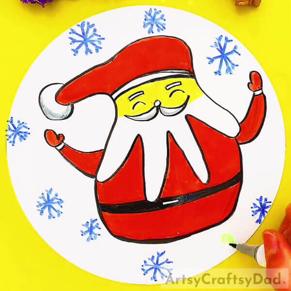 Drawing Spirals- Drawing Santa with a Hand Outline Tutorial for Children