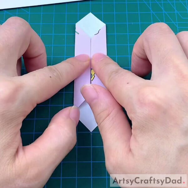 Folding The Folded Sides - Crafting Flip Flops Out Of Paper Origami With Kids