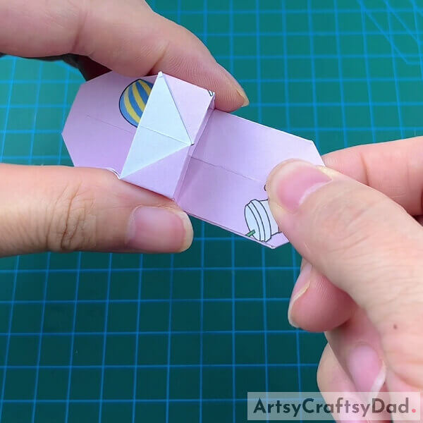 Joining The Parts - Making paper origami sandals with this guide for children