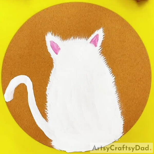 Making Skin Of The Ears - Painting Hacks for Kids to Create Furry Cat Art