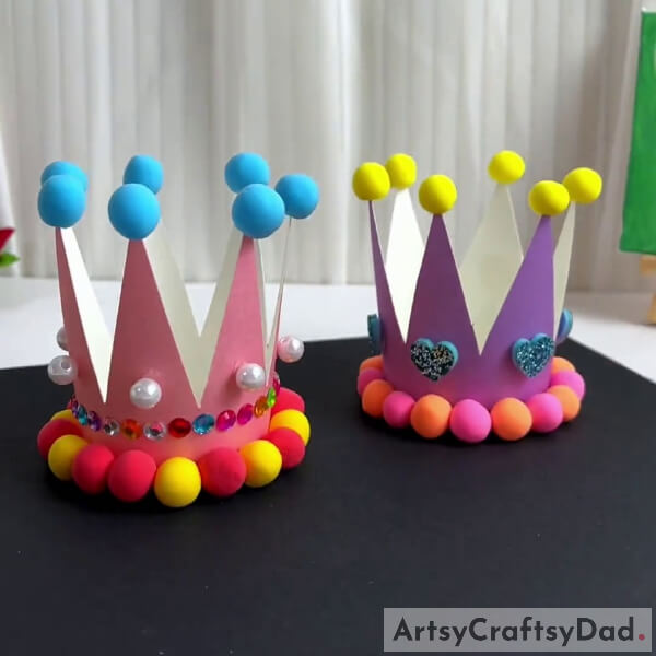 Our Cute Eye Catching Paper Cup Crown Is Ready!- Tutorial for the Inexperienced on Building Paper Cup and Clay Crowns 