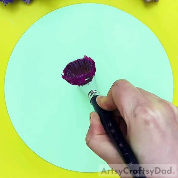Painting Purple Flowers - Colorful Flowers Bunch Painting For Beginners 