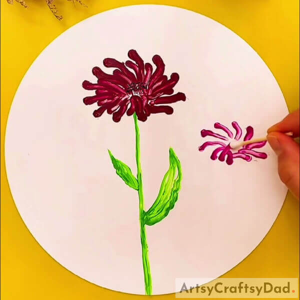 Spread the Paint - How to Paint a Chrysanthemum Flower Easily 