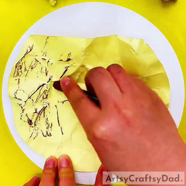 After You Are Done Crumbling, Pick Up And Dark Brown Wax Crayon And Trace The Creases- Crafting a Reasonable Ant in Underground Crevices