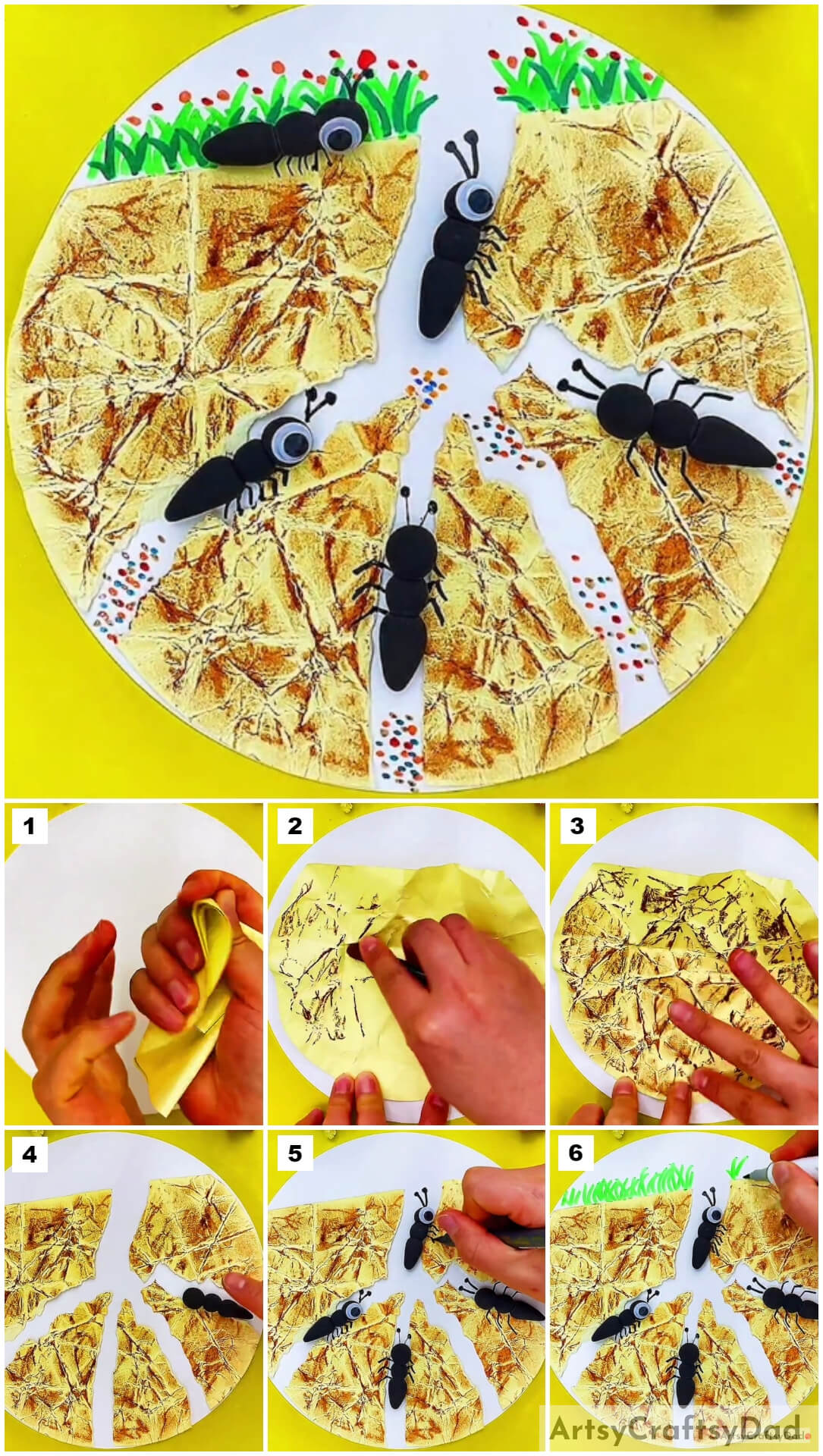 Ant In Ground Holes - Realistic Craft Tutorial