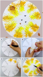 Autumn Trees: Fruit Foam Net Hack Artwork Tutorial