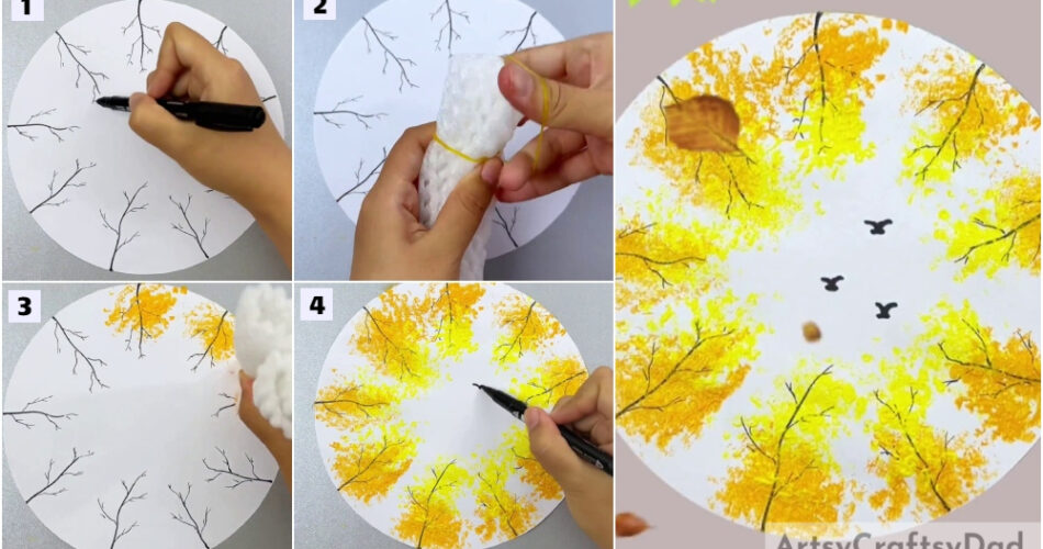 Autumn Trees: Fruit Foam Net Hack Artwork Tutorial