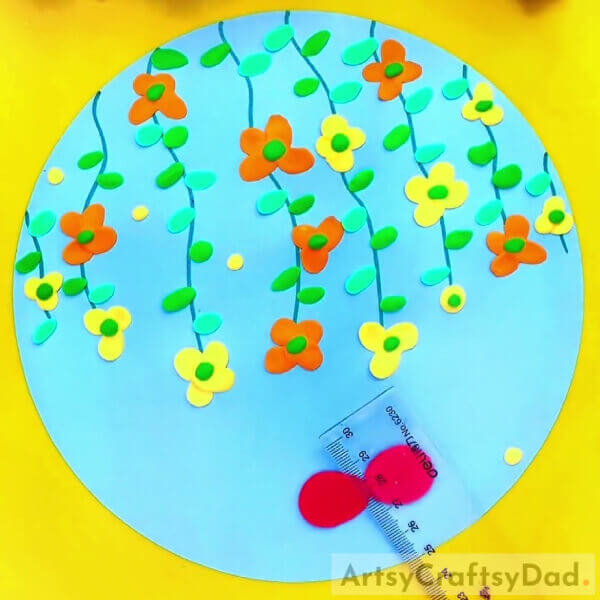 Butterfly Wings - Lovely Colorful Flower Climber Clay Craft For Kids