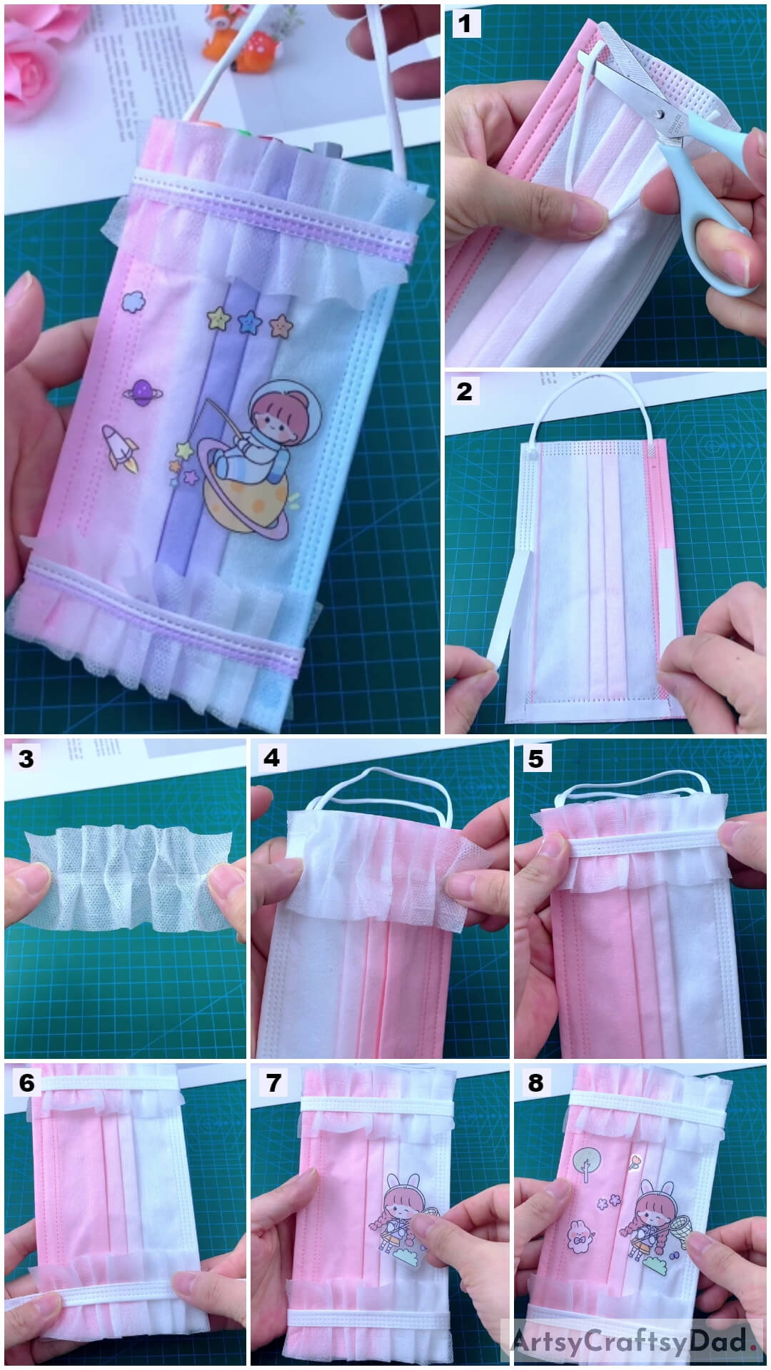 Carry Pouch: Surgical Mask Craft Tutorial