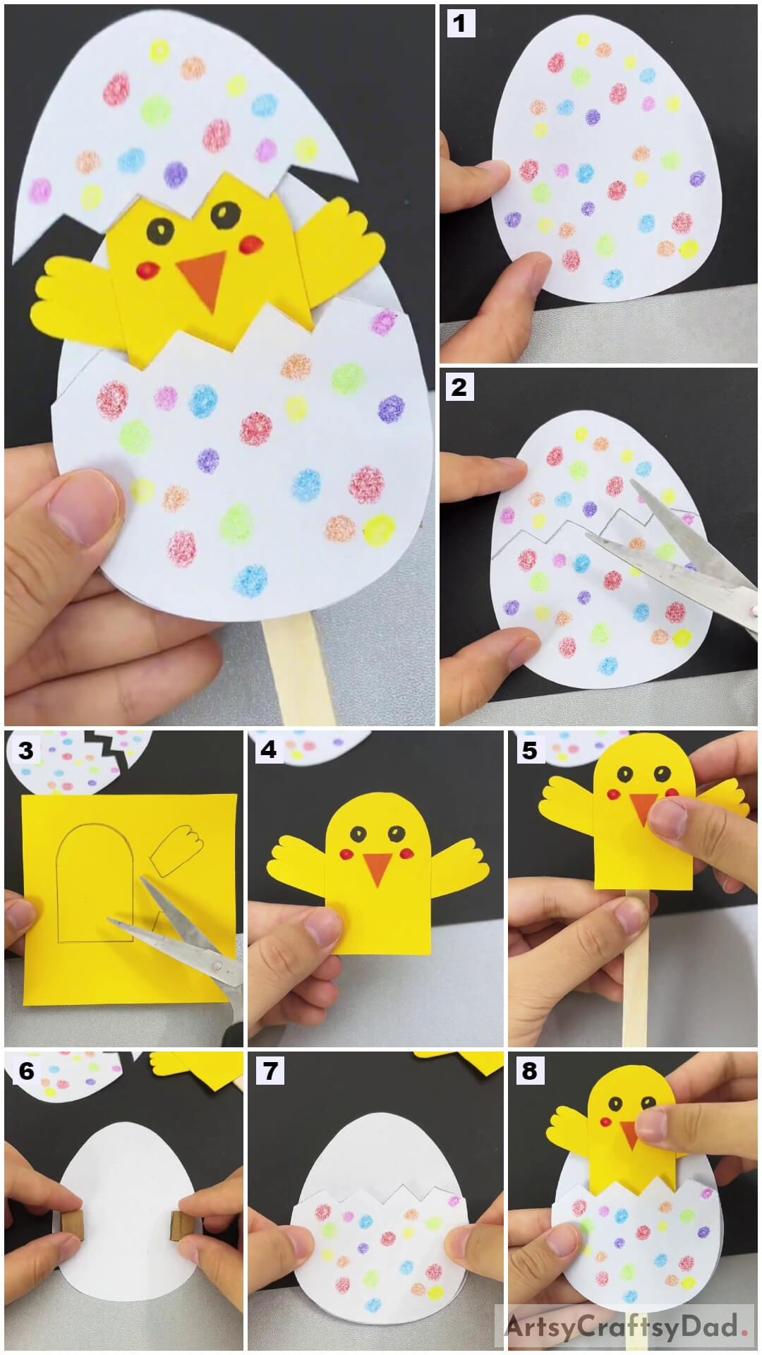 Chick Hatch Fun Paper Craft Tutorial For Kids