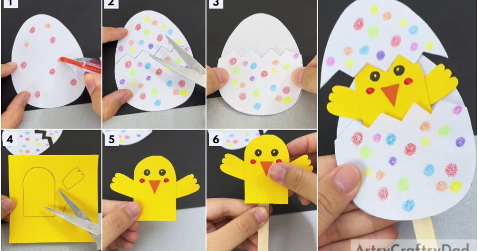 Chick Hatch Fun Paper Craft Tutorial For Kids