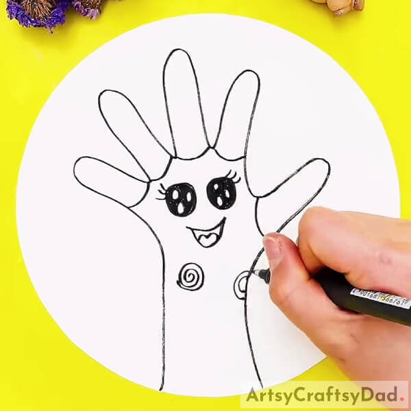 Drawing The Wooden Pattern- A hand outline-based tutorial for those starting out on how to draw a nice tree. 