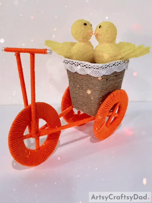 Finally! Cycle Decor: Cardboard And Thread Craft Tutorial - For Kids - Bicycle Finery: Crafting Cardboard and Thread Guide