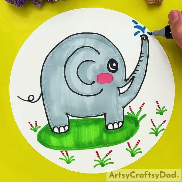 Hand Gesture Outline Elephant Drawing Tutorial - For Kids- Teaching Children the Mechanics of Producing an Elephant Picture Through Hand Gestures